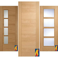 Prefinished Internal Grooved Oak Doors