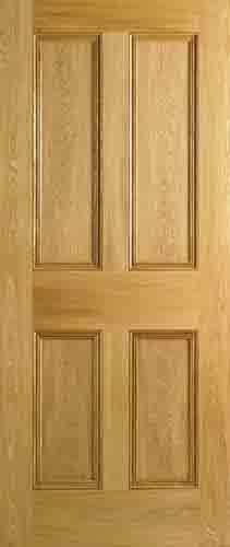 Flat Panel Oak Doors