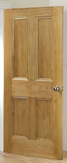 Oak flat panel doors