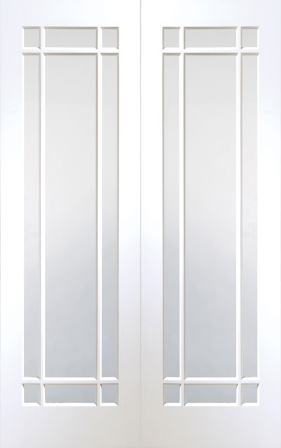 Downham Pairs Glazed White Doors