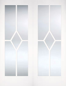 Manhatten Glazed WHITE INTERIOR DOORS