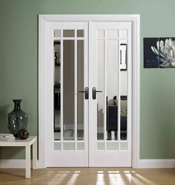 Manhatten Glazed WHITE INTERIOR DOORS