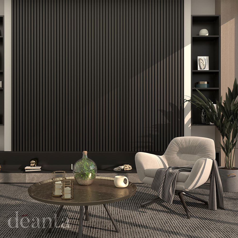 Black Immerse Wall Panelling