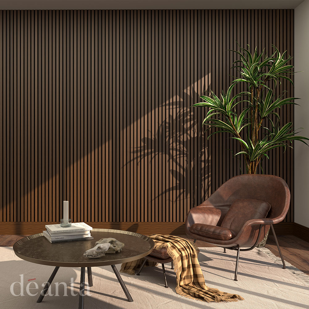 Walnut Immerse Acoustic Wall Panelling