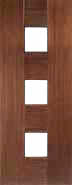 Catalonia walnut glazed Interior glazed door